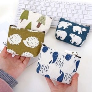 3/$25 item!! Square Pouch Whale